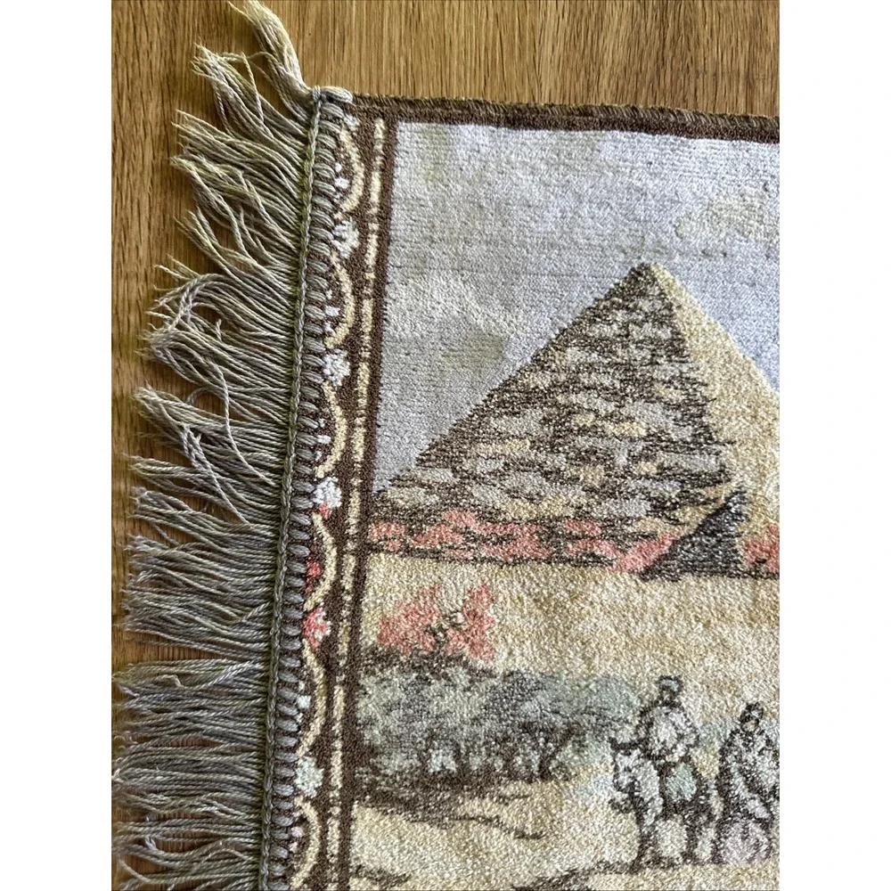 Vtg Middle Eastern Camel Desert Tapestry Rug Wall Hanging 19